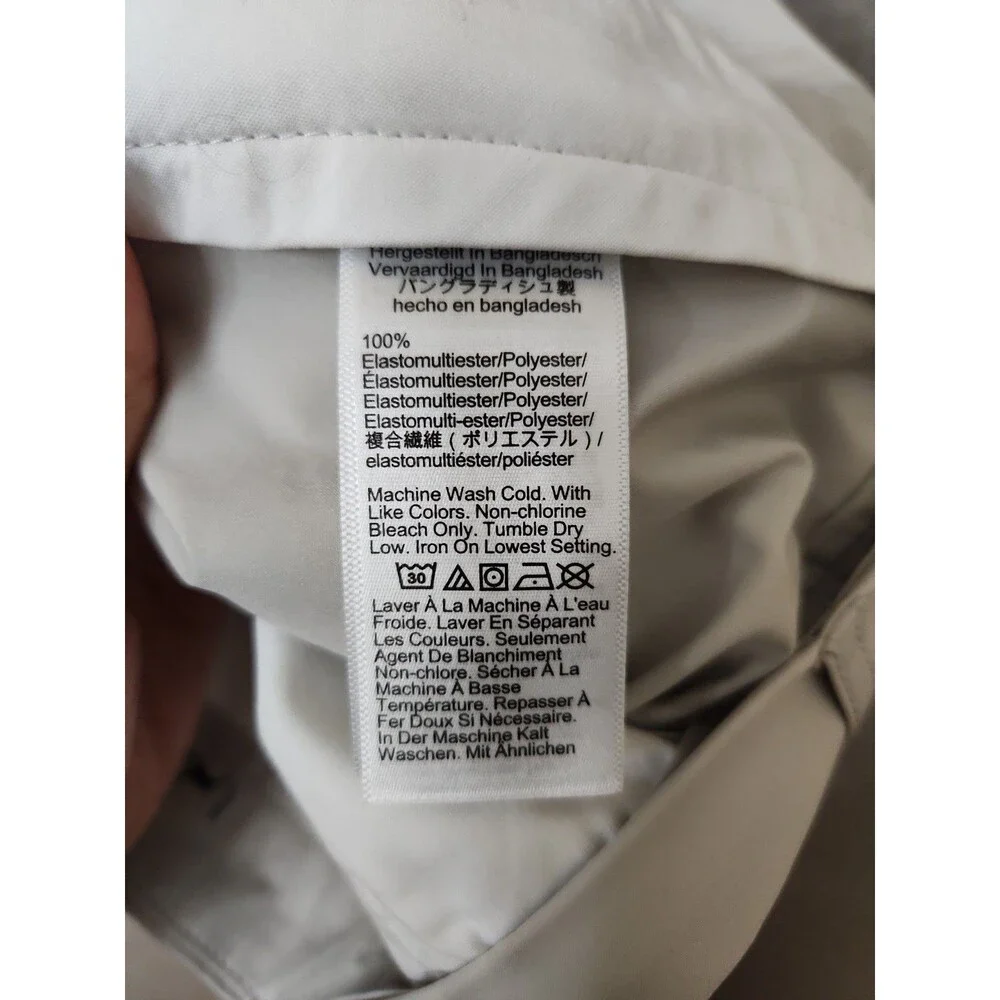 J Crew Slim-fit Tech Chino Pants Mens 30x32 Light Gray Flex Stretch Lightweight